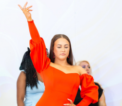Kitilena Roxburgh miss petite universe beauty uk during rehearsals of opening number